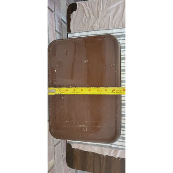 Vintage 1970s Metal Bread Box With Hinged Lid Fall Harvest Pumpkin Corn Graphics - Picture 9 of 10